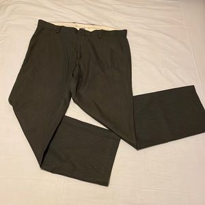 Striped charcoal dress pants